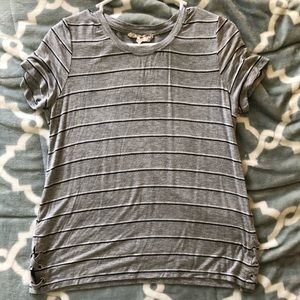 Grey stripped shirt (pink republic)